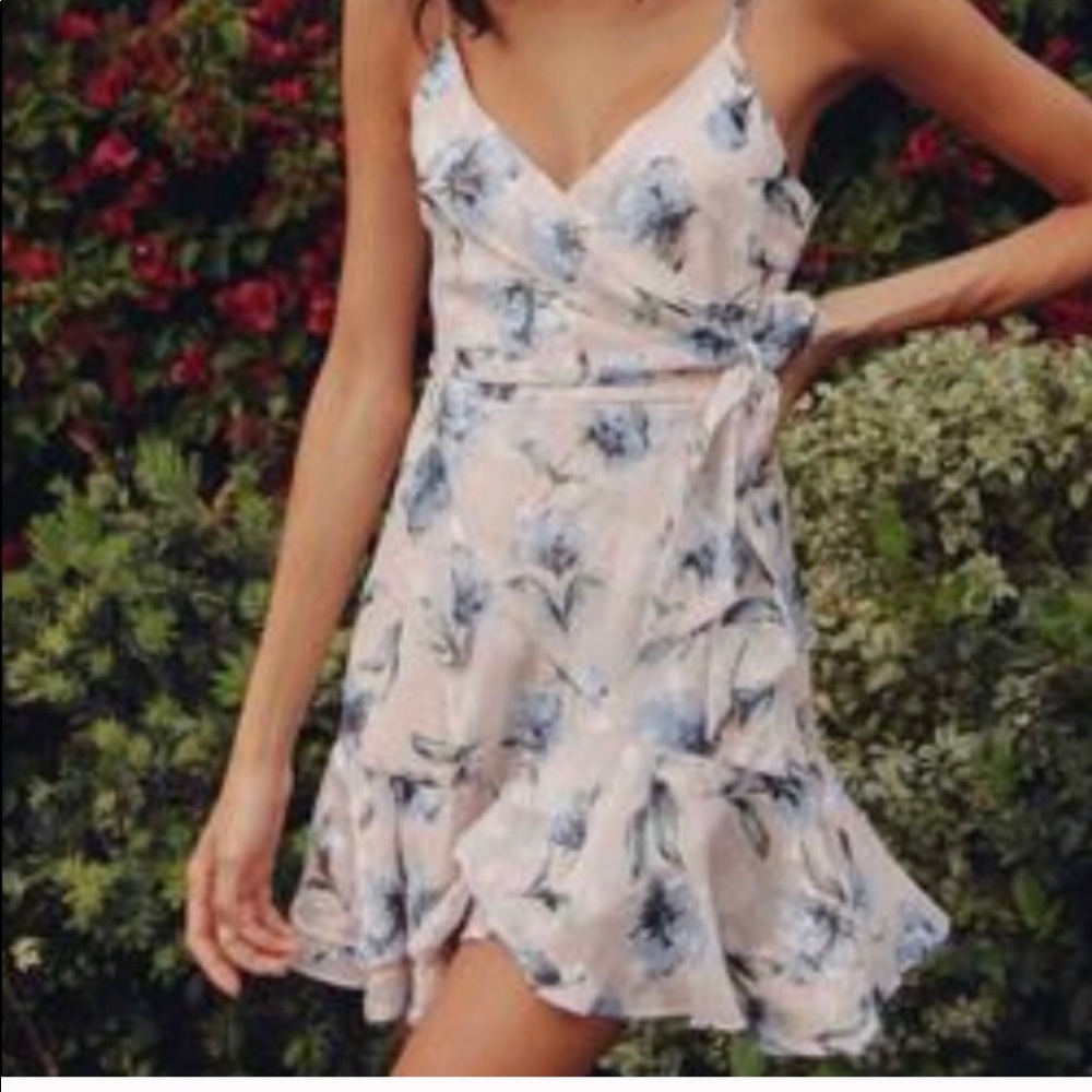 american thread karlie floral wrap dress